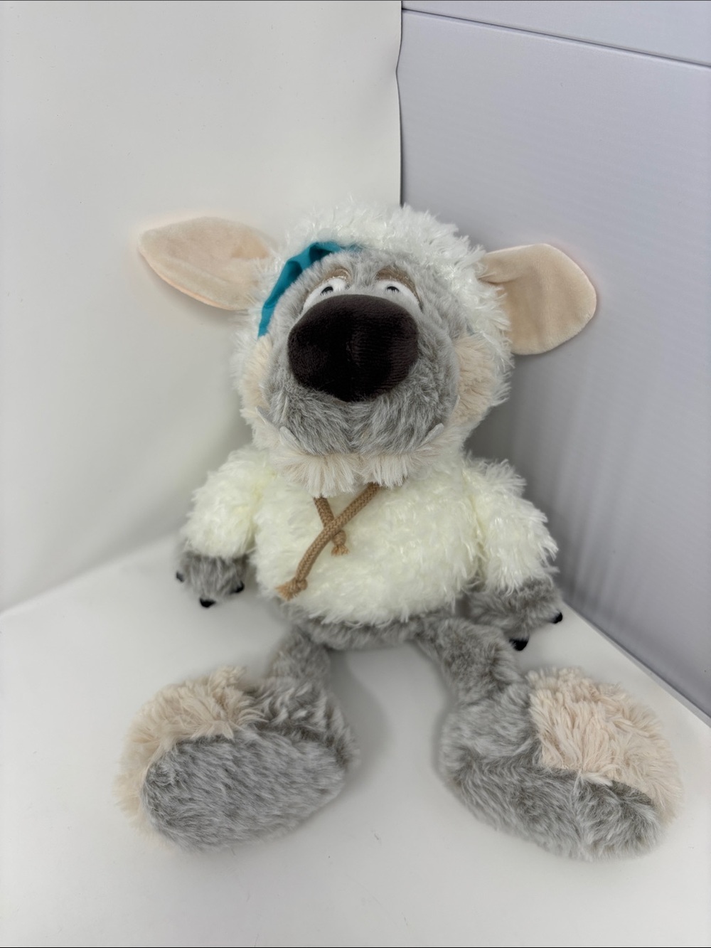 Nici Plush Wolf in Sheep costume in Cream & Gray “Big Bad Wolf”